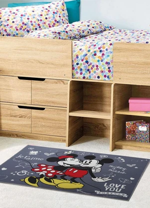 Jolitex - Tapete Infantil Mickey e Minnie 70x100 cm - JOLITEX