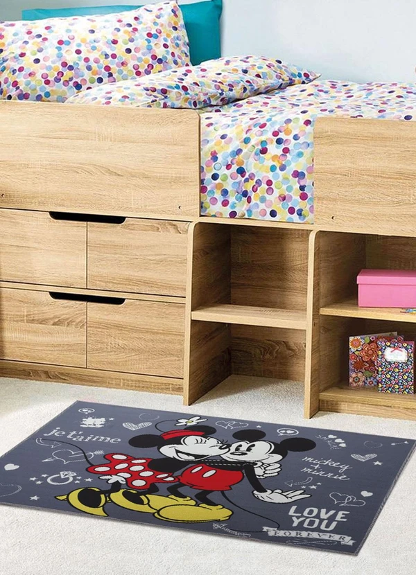 Jolitex - Tapete Infantil Mickey e Minnie 70x100 cm