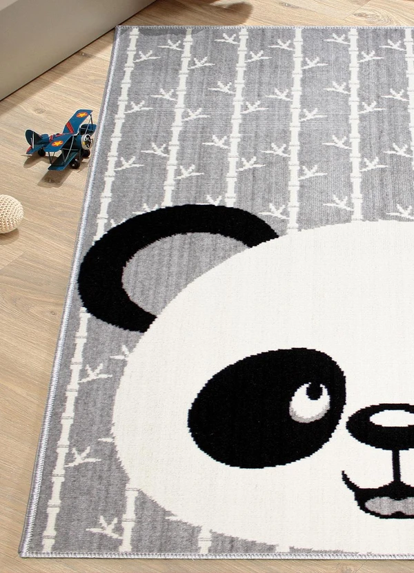 Lar e Lazer - Tapete Infantil Panda 50x80 cm 2