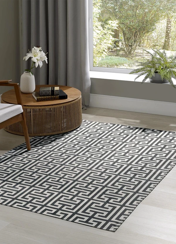 Bella Janela - Tapete Jacquard Marrom 100x130 cm