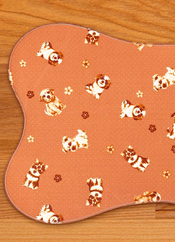 Lar e Lazer - Tapete Osso Marrom 38x56 cm 2