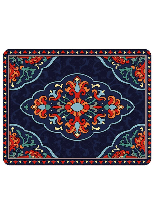 Lar e Lazer - Tapete Sala Abstrato Azul 100x140 cm 3