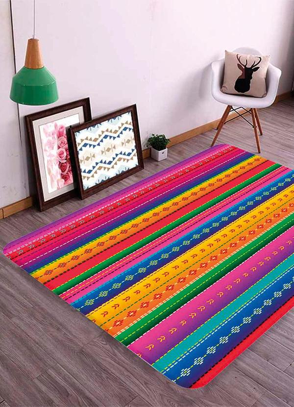 Lar e Lazer - Tapete Sala Colorido 90x125 cm