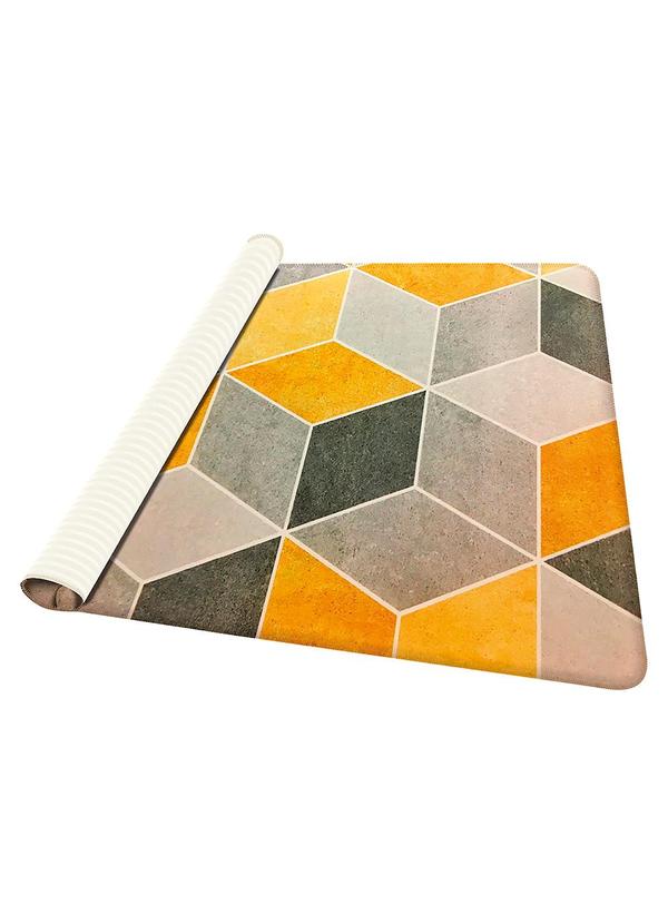 Lar e Lazer - Tapete Sala Illusion Yellow 100x140 cm 4