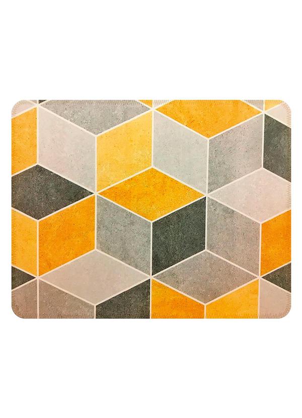 Lar e Lazer - Tapete Sala Illusion Yellow 100x140 cm 5