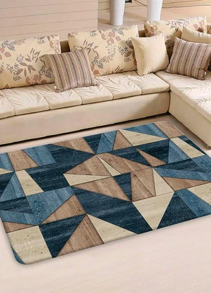 Lar e Lazer - Tapete Sala Wall Tiles 100x140 cm - LAR E LAZER