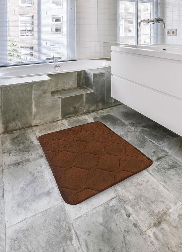 Lar e Lazer - Tapete Touch Marrom 40x60 cm