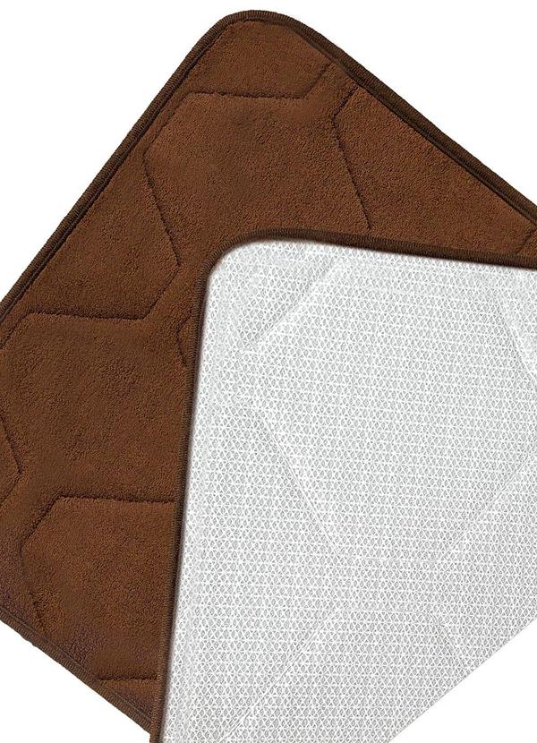 Lar e Lazer - Tapete Touch Marrom 40x60 cm 4