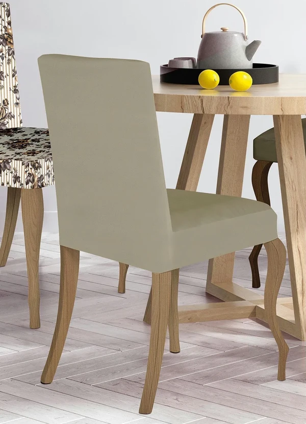 Lar e Lazer - Capa para Cadeira Bege 1 Peça