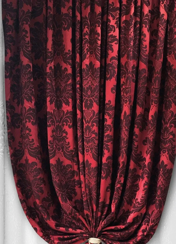 Lar e Lazer - Xale Jacquard Vermelho 280x230 cm 2