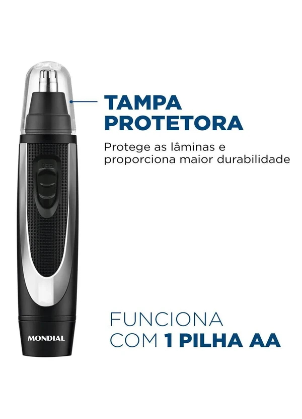 Mondial - Aparador de Pelos Preto 1 Peça 2