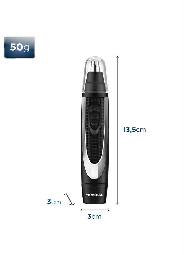 Mondial - Aparador de Pelos Preto 1 Peça 4