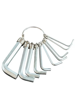 Mundo Lar - Kit Chaves Allen Em Metal 10 Peças - MUNDO LAR