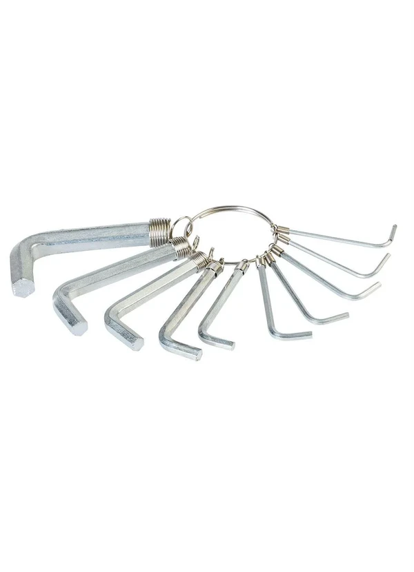 Mundo Lar - Kit Chaves Allen Em Metal 10 Peças 2