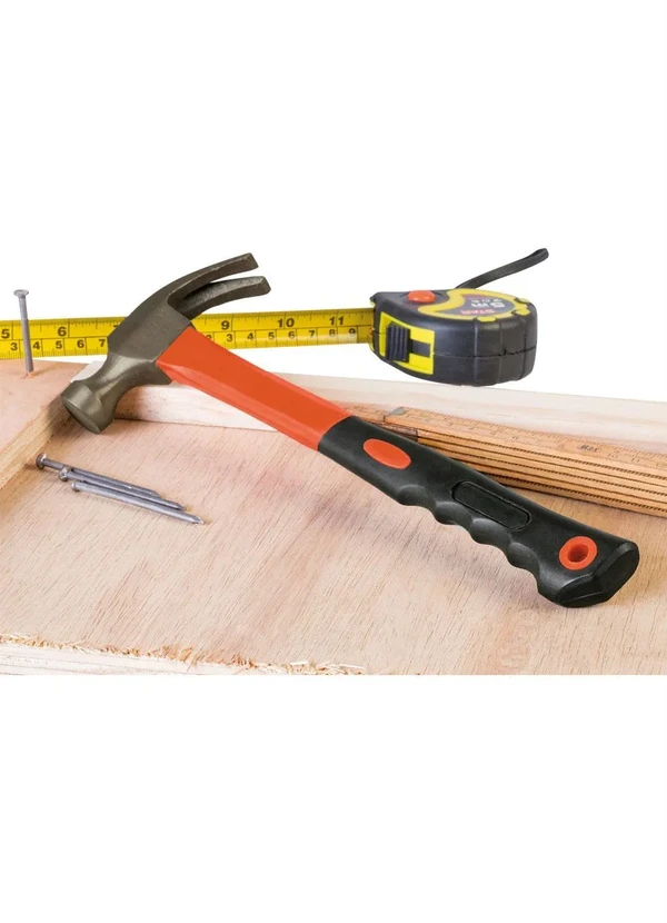 Mundo Lar - Martelo Tools com Cabo Fibra Carpinteiro Laranja 3