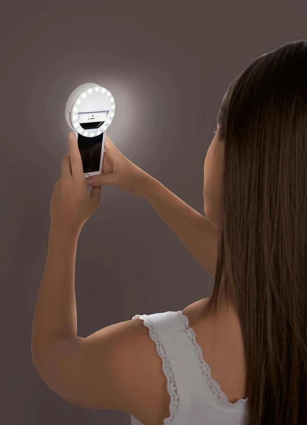 Mundo Lar - Anel de Luz para Celular Branco 8 cm 5