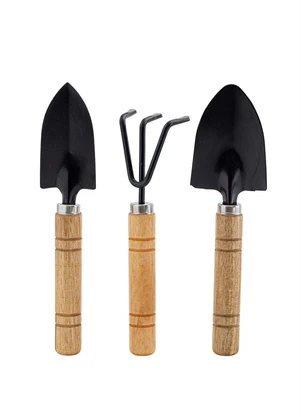 Lar e Lazer - Kit Ferramentas para Jardinagem Metal 3 Peças - LAR E LAZER