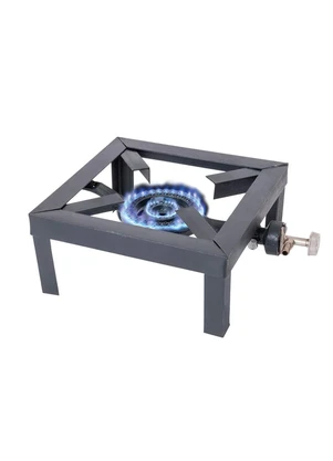 Mundo Lar - Fogareiro em Metal Preto 1 Peça - MUNDO LAR