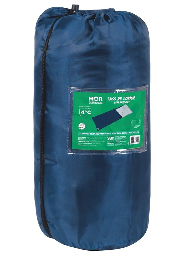 Lar e Lazer - Saco para Dormir Azul 1 Peça 2