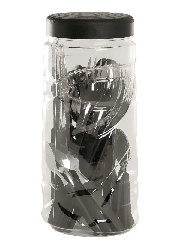 Martinazzo - Kit Talheres Opa Preto 24 Peças