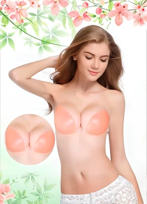 Dukali - Sutiã Autocolante de Silicone Transparente - DUKALI