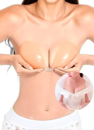 Dukali - Sutiã Autocolante de Silicone Transparente - DUKALI