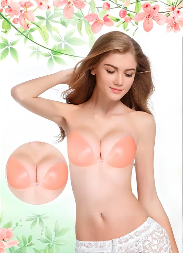 Dukali - Sutiã Autocolante de Silicone Transparente