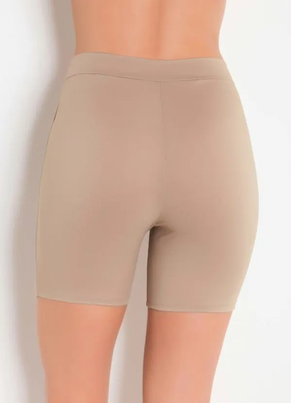 Alma Dolce - Bermuda Chocolate com Elástico na Cintura 2