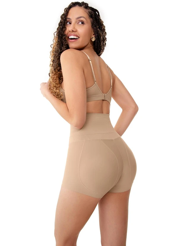 Zee Rucci - Bermuda Modeladora Magic Bumbum Invisible Bege 6