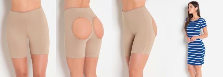 Short que Ajuda a Aumentar o Bumbum Chocolate