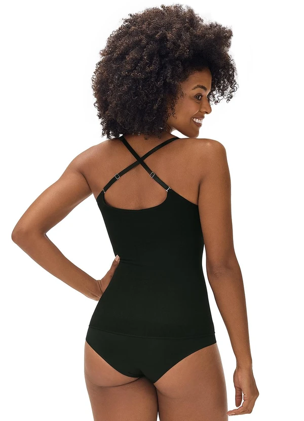 Zee Rucci - Body Modelador e Tanga Invisível Laser Preto 2