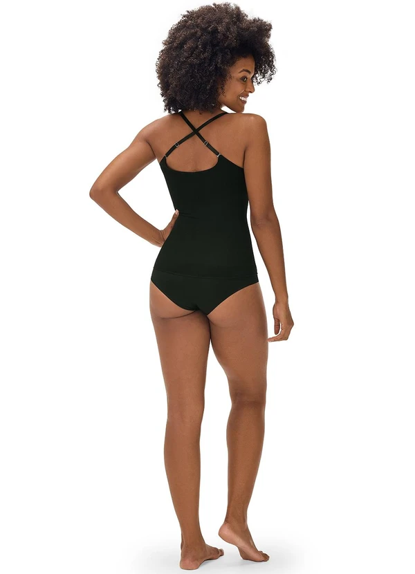 Zee Rucci - Body Modelador e Tanga Invisível Laser Preto 4