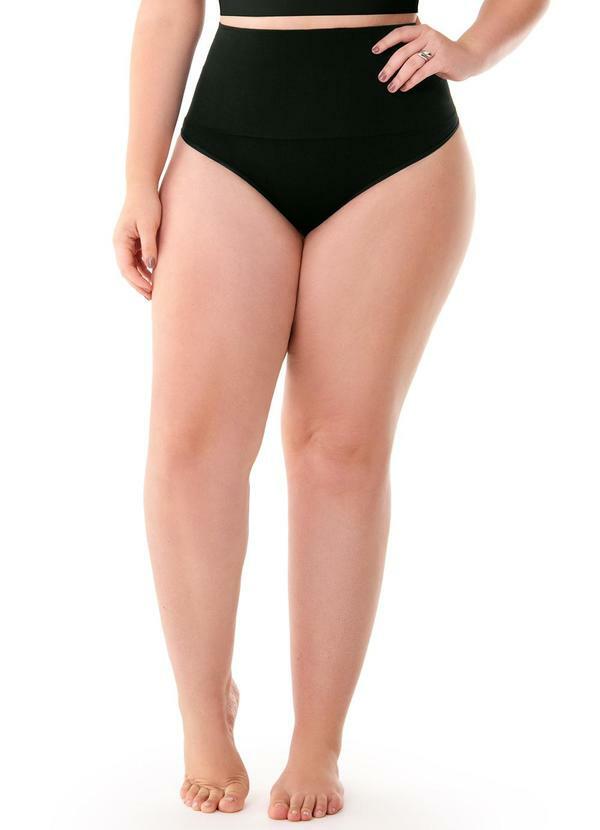 Zee Rucci - Calcinha Fio Dental Modeladora sem Costura Preto