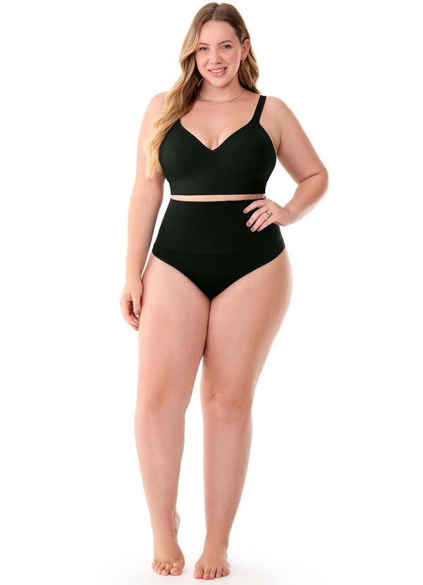 Zee Rucci - Calcinha Fio Dental Modeladora sem Costura Preto 3