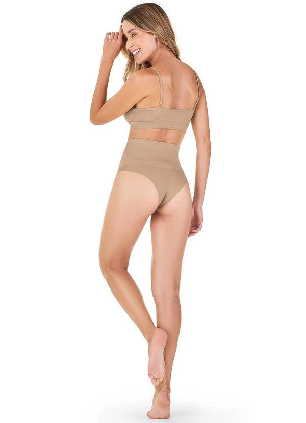 Zee Rucci - Calcinha Tanga Modeladora Invisible Laser Bege 4