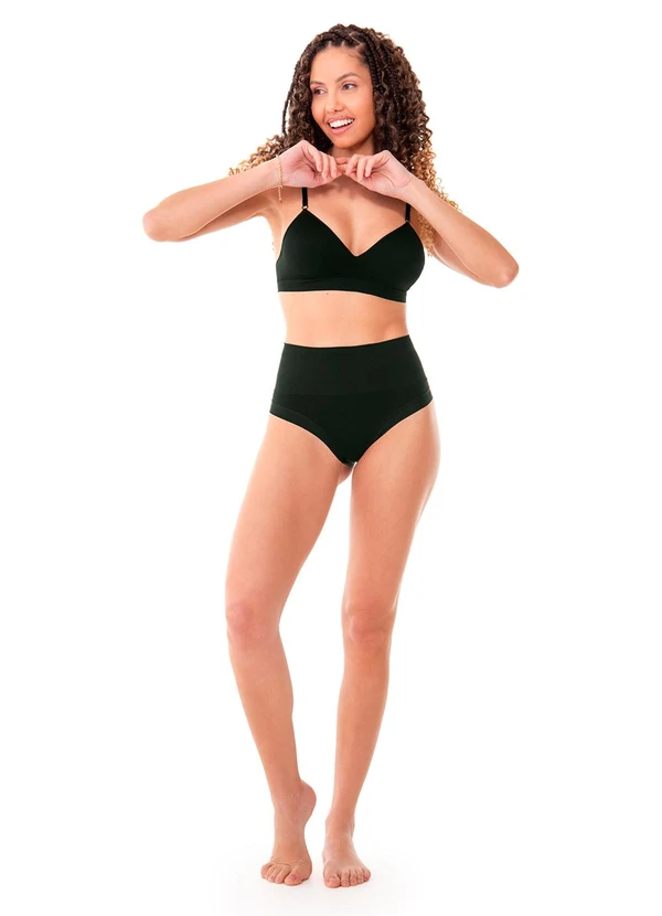 Zee Rucci - Calcinha Tanga Modeladora Invisible Laser Preto 3