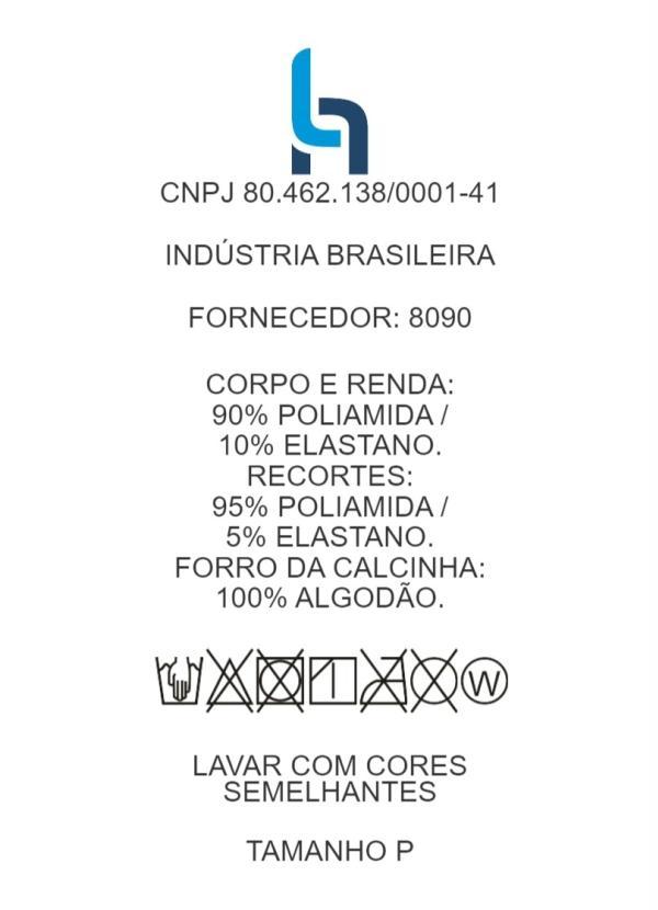 Outlet - Calcinha Branca com Transparência e Renda 4