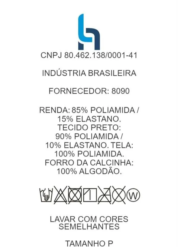 Alma Dolce - Calcinha Preta de Renda e Transparência 5