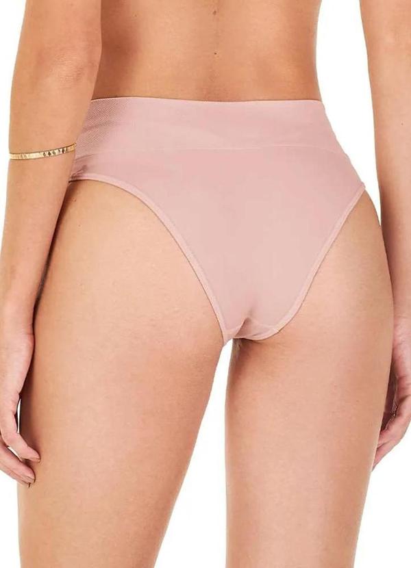 Rovitex - Calcinha Tanga Cós Largo sem Costura Rosa 2