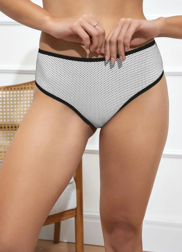 Alma Dolce - Kit com 3 Calcinhas Branco,Rosa,Azul 4