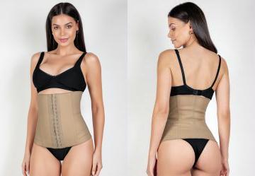 Cinta Modeladora Chocolate com Abertura Frontal