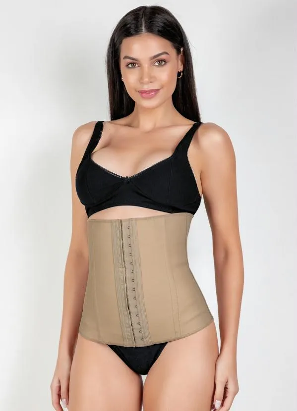 Alma Dolce - Cinta Modeladora Chocolate com Abertura Frontal