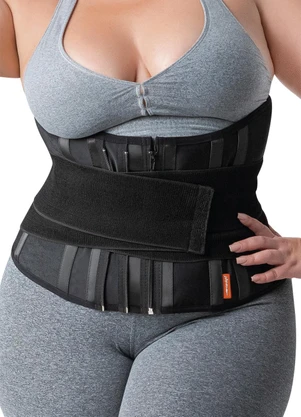 Lar e Lazer - Cinta Modeladora Slim Waist M Preto - LAR E LAZER