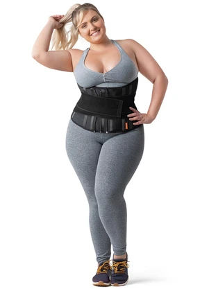 Lar e Lazer - Cinta Modeladora Slim Waist M Preto - LAR E LAZER