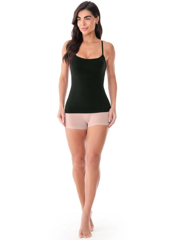 Zee Rucci - Regata Modeladora com Bojo sem Costura Preto 2