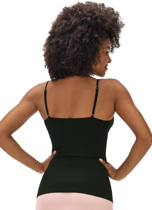 Zee Rucci - Regata Slim Modeladora sem Costura Preto - ZEE RUCCI