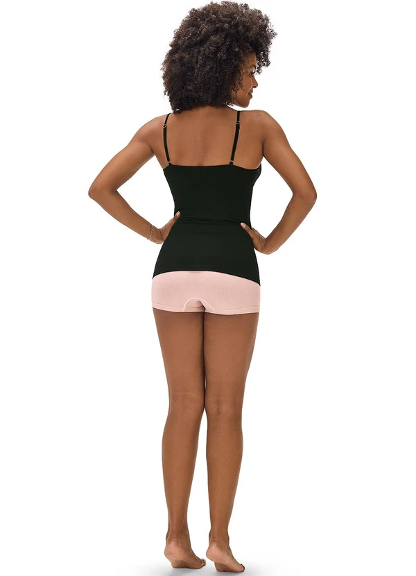 Zee Rucci - Regata Slim Modeladora sem Costura Preto 4