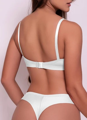 Dukali - Conjunto Basico Poliamida Fio Ametista Branco - DUKALI