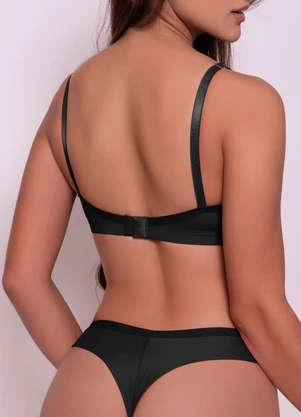 Dukali - Conjunto Basico Poliamida Fio Ametista Preto - DUKALI