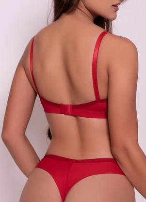 Dukali - Conjunto Basico Poliamida Fio Ametista Vermelho - DUKALI